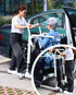 Electric Patient Lift, Portable Transfer Chair with High-Capacity Rechargeable Battey, 330 Weight Capacity, Commode Sling