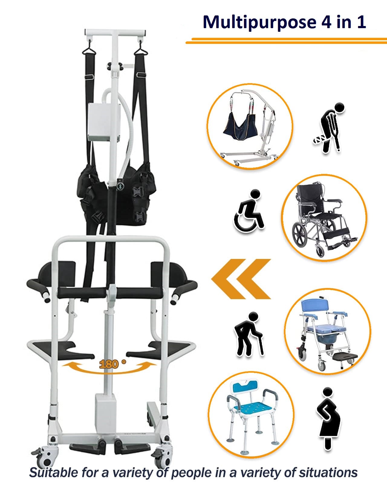 Electric Lift Patient Transfer Chair